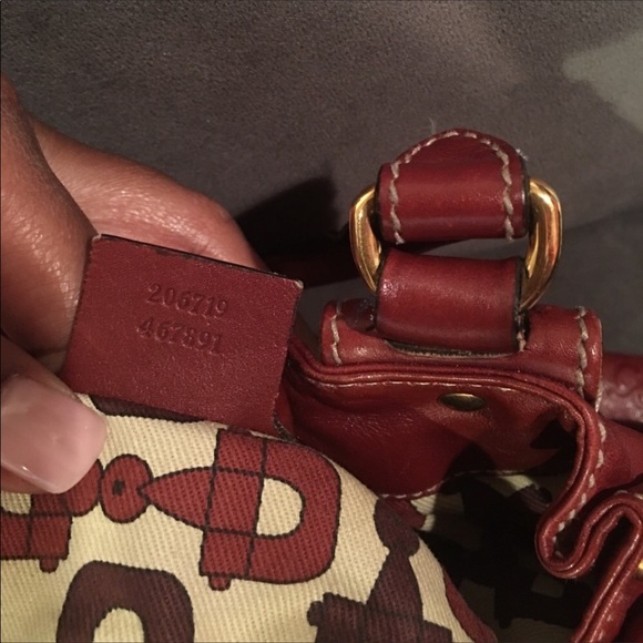 Red Gucci Guccissima Purse - Picture 3 of 6